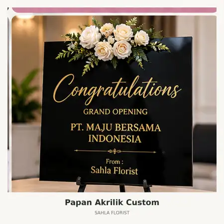 Papan Bunga Akrilik Lamongan Kota